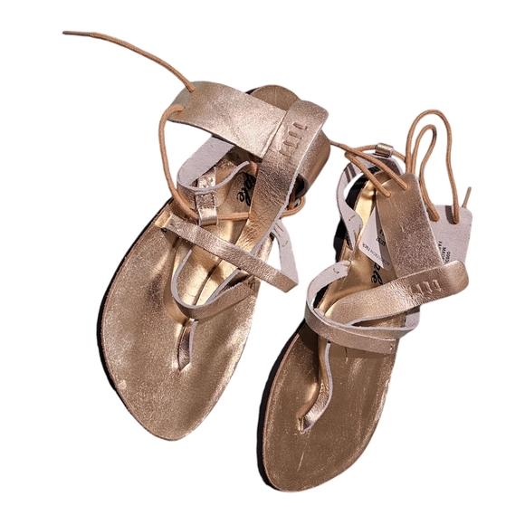 FREE PEOPLE Vacation Day Wrap Sandals Size 37.5, US 7 - Picture 7 of 9